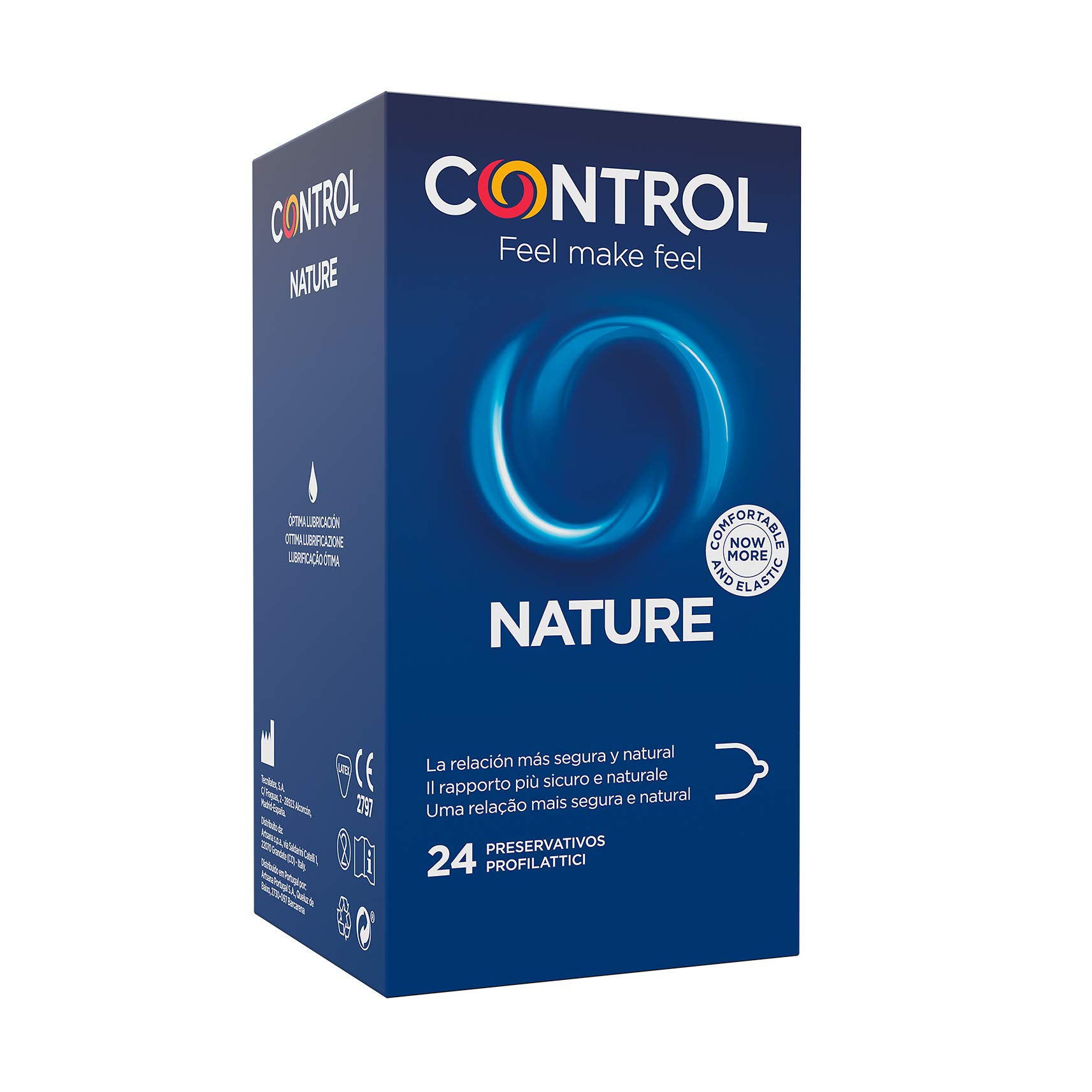 CONTROL,Condoms Nature 1 24 pcs 100 g/ 24 Unidades, 10189000000