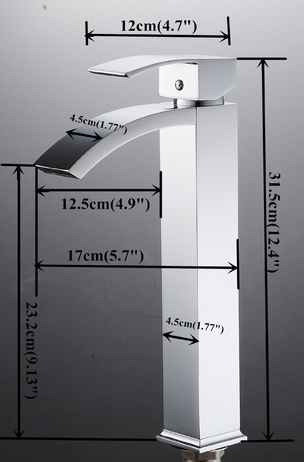 Restroom Fixtures Greenspring Tall Waterfall Spout Single Handle