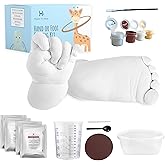 Hula Home Baby Keepsake Hands Casting Kit | Plaster Hand Molding Kit for Infant Hand & Foot Mold | Hand Mold Sculpture Kit fo