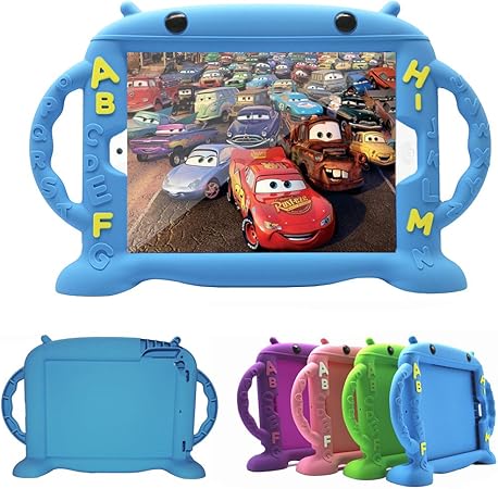 Amazon Ipad 9 7 キッズ ケース 18 第6世代 17 第5世代 新型 安心安全 シリコン素材 耐衝撃 子供 アイパッド カバー 両手ハンドル付き スタンド機能 Ipad5 6 7 Air1 Air2 にご対応 ブルー Chinfai Jp タブレットケース 通販