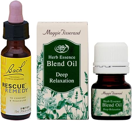 Amazon リラックスしたいときに フラワーエッセンス アロマ精油セット レスキューレメディとマギーティスランド ハーブエッセンス ブレンドオイル ディープ リラクゼーション 6ml アンシェル エッセンシャルオイル