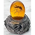 VEOJEIN Mosquito in Amber and Jurassic Base | Dinosaur Fossil Decor and Collectable Gift | Skeletin Figurines | Dinosaur DNA Replica Prehistoric World | Collectable Prop | Paper Weight