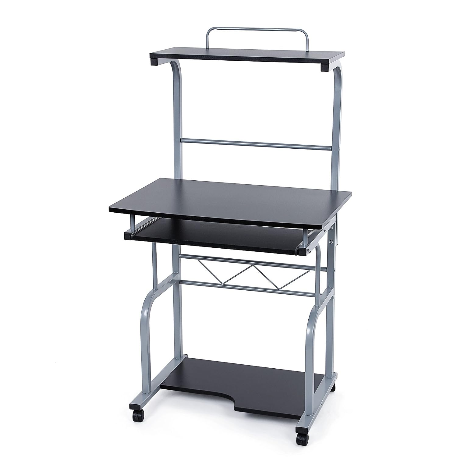 VASAGLE Computer Desk Movable Portable Home Office Desk, Study