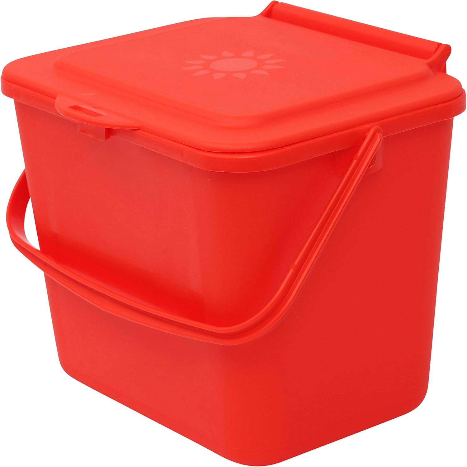 Easy Eco 5L Red Kitchen Compost Caddy/Food Bin