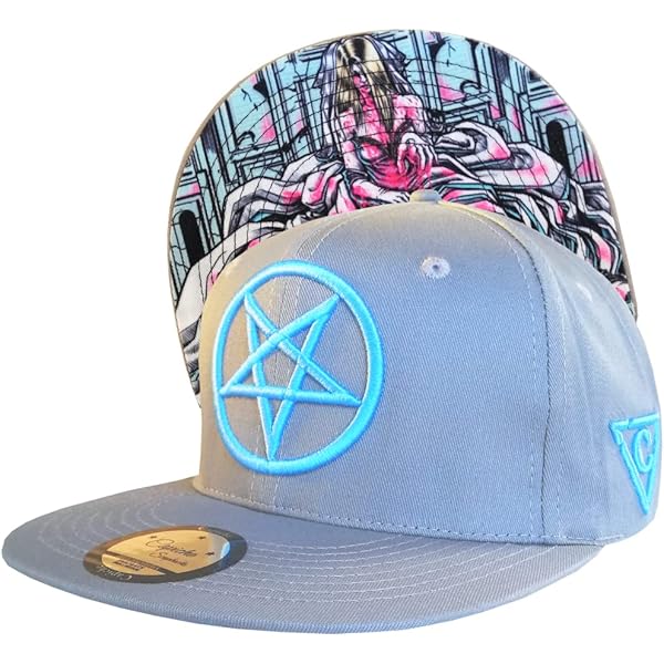 Zombie Bite Sublimated Adjustable Baseball Snapback Hat Multicolor