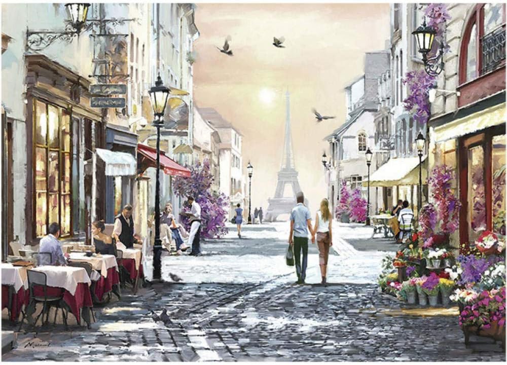ldwyz GrownUp 1000 Piece Romantic Paris Jigsaw Puzzle Adult Couple Educational Puzzles Toy