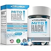 MITOHACK - 1000mg Urolithin A+ & 25mg Spermidine Supplements Designed with Advanced Mitochondrial Formula for Longevity & Anti-Aging, Promotes Cellular Health, Muscle Strength, Stamina - 90 Capsules