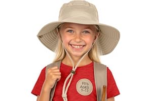 GearTOP Safari Hats for Kids UPF 50+ Kids Sun Hats Boys & Girls Bucket Hat