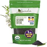 Kevala Organic Raw Black Sesame Seeds (Unhulled) - 1 lb, 16 oz, Fresh Taste | Allergen Friendly Seeds Made in Facility Free o
