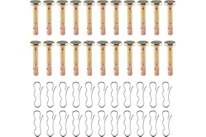 LINSTAINE 22 Pcs Shear Pin+ 22 Pcs Cotter Pin for Snowblower, Replace 738-04124 & 714-04040, Compatible with MTD Craftsman Cub Cadet Troy-Bilt Snow Throwers, Premium Shear Pins Replacement for Winter Snow Day
