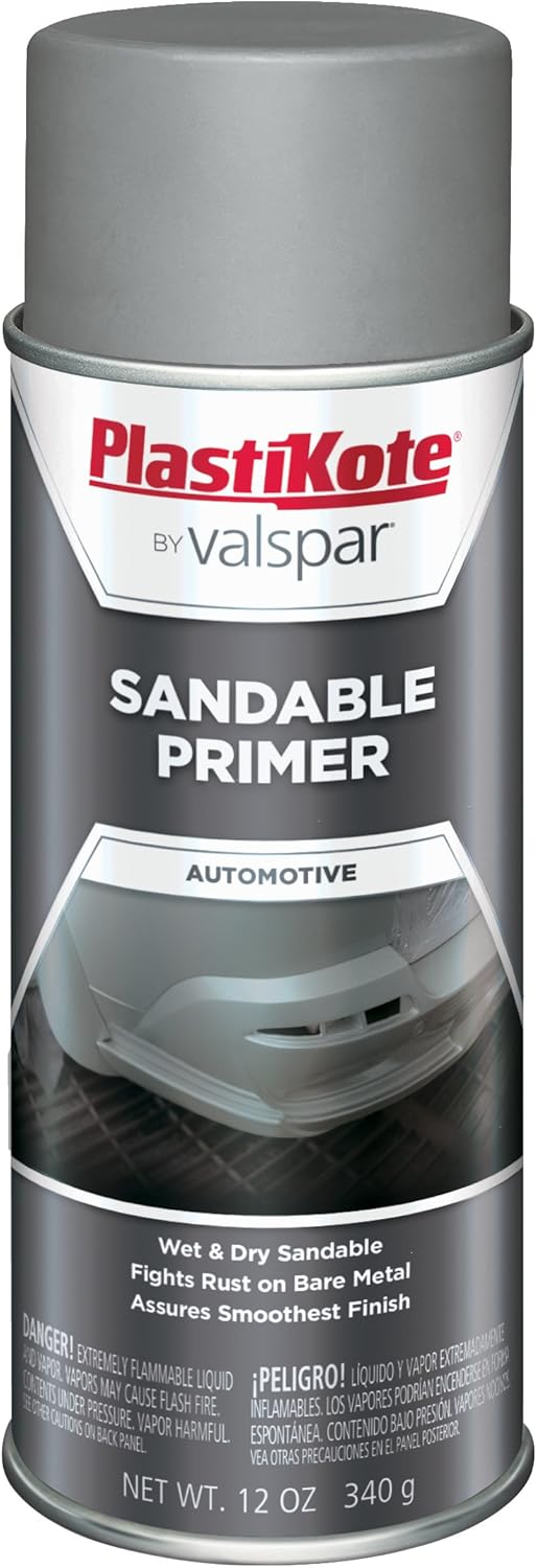 PlastiKote T235 Gray Sandable Primer Enamel 12 Oz., Paint, Body
