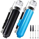 2PCS Ball Pumps with 5pcs Needles, Haploon Air Pump for Balls | Portable Two-Way Quicker-Fill Hand Air Pump for Inflatables Volleyball Football Yoga Sport Balls Pool Floats Bike Tire