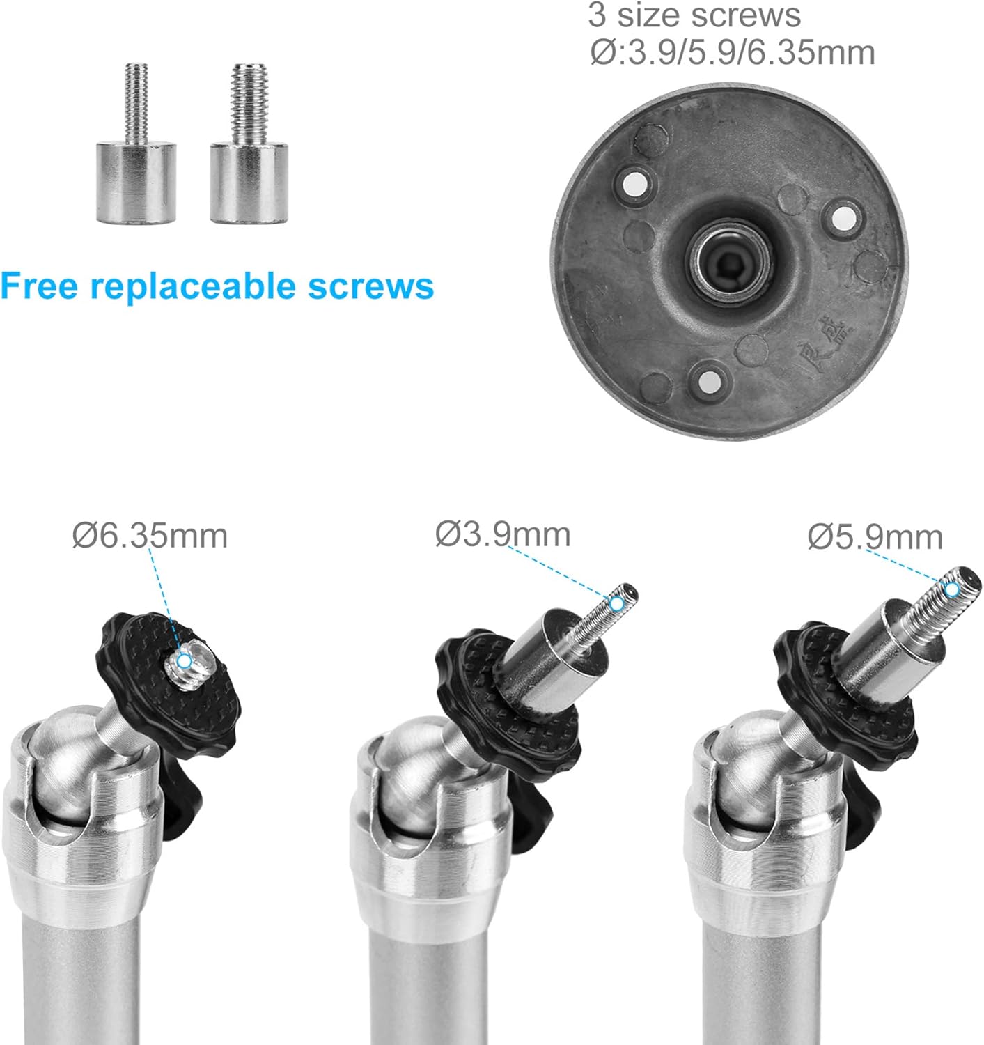 Mini Ceiling Wall Projector Mount Compatible with QKK, DR.J Upgrade, DBPOWER, Anker, AAXA Technologies, Artlii, LoongSon, APEMAN and Most Other Mini Projector （175mm）