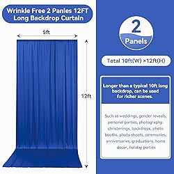 10ftx12ft Wrinkle Free Royal Blue Backdrop