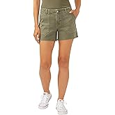 Silver Jeans Co. Womens Suki Mid Rise Curvy Fit Utility Shorts
