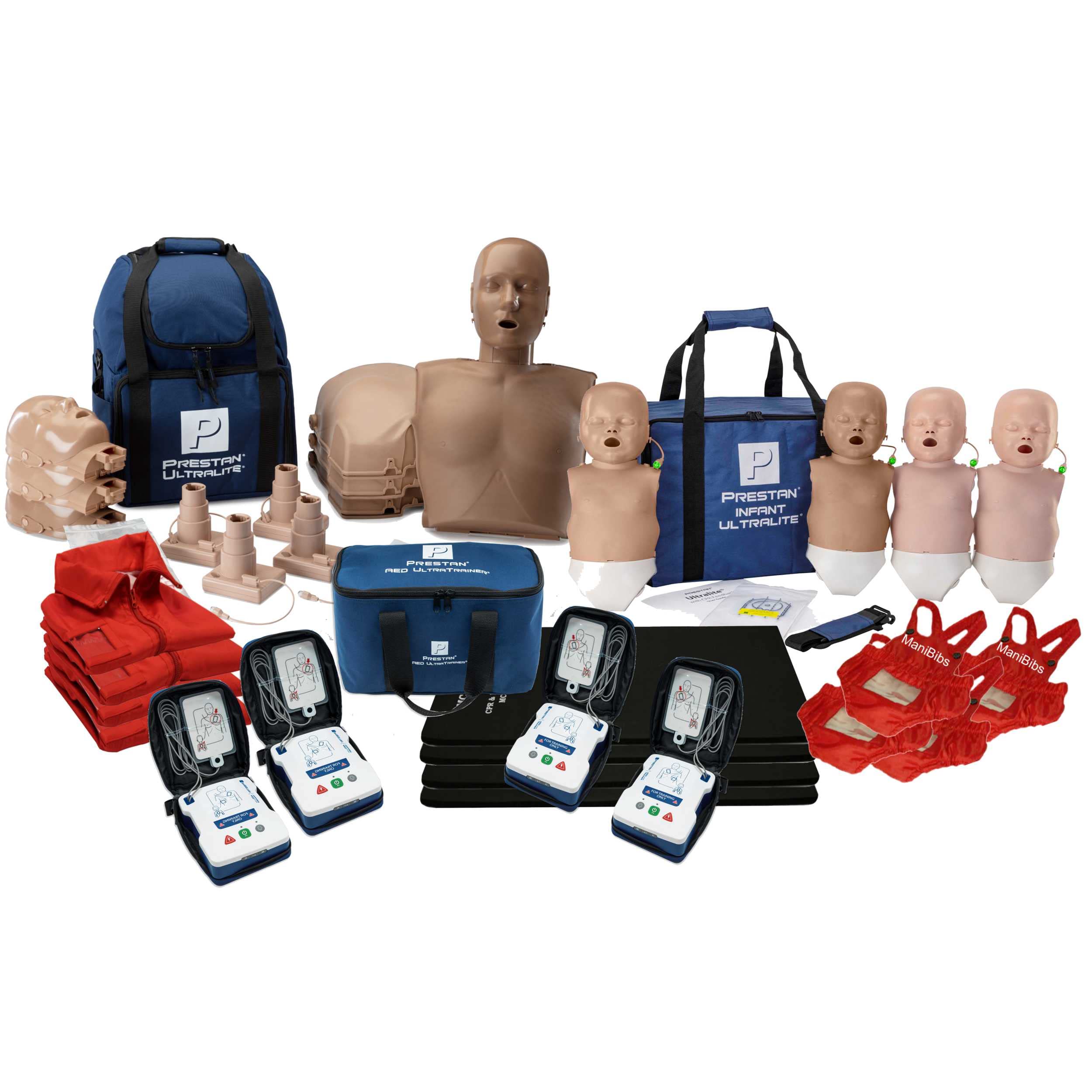 Photo 1 of ***PARTS ONLY***MCR Medical Prestan Ultralite CPR Manikin Diversity Pack Bundle