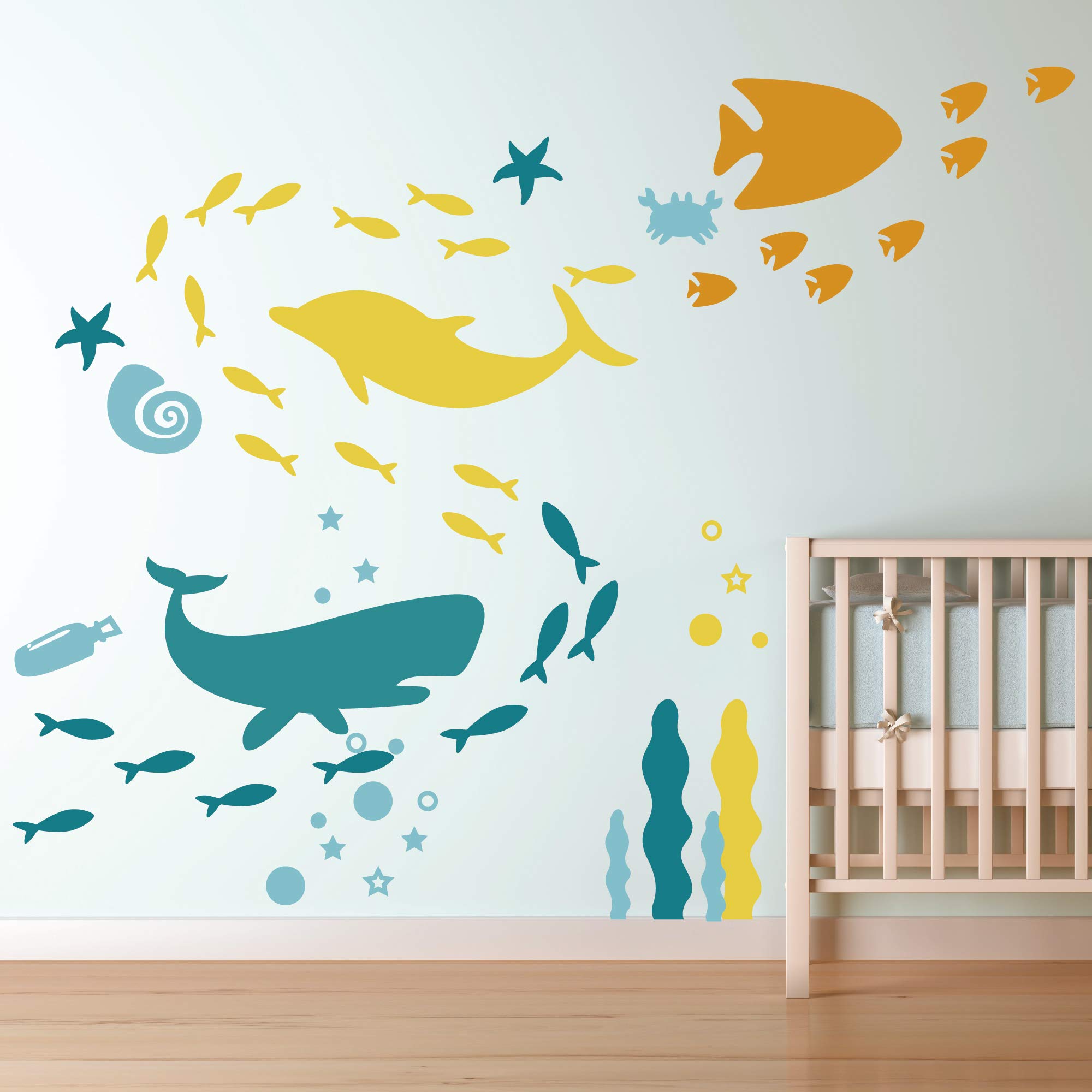 Guliguli Ocean Wall Decal Under The Sea Fish Vinyl Wall Stickers For Kids Boys Girls Room Bedroom Nursery Decor Buy Online In Cayman Islands At Cayman Desertcart Com Productid