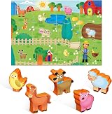 Lisciani Carotina Baby Farm Educational Toy 1-4 yrs Logic Thinking Animals view 4