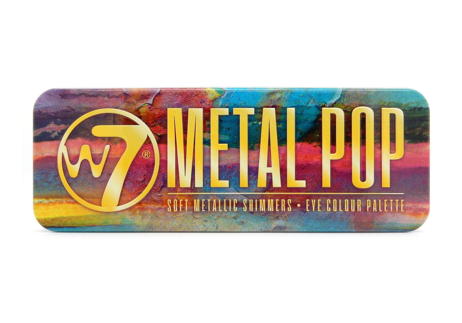 W7 Eyeshadow Palette with Metal Pop Soft Metallic Shimmers for Eyes Colour 15.6g