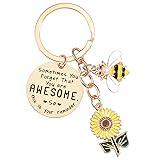 Sunflower Keychains Inspirational Gifts for Women