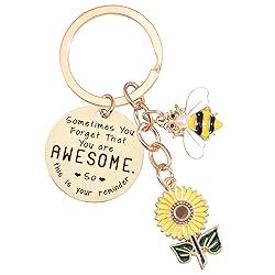 Sunflower Keychains Inspirational Gifts for Women