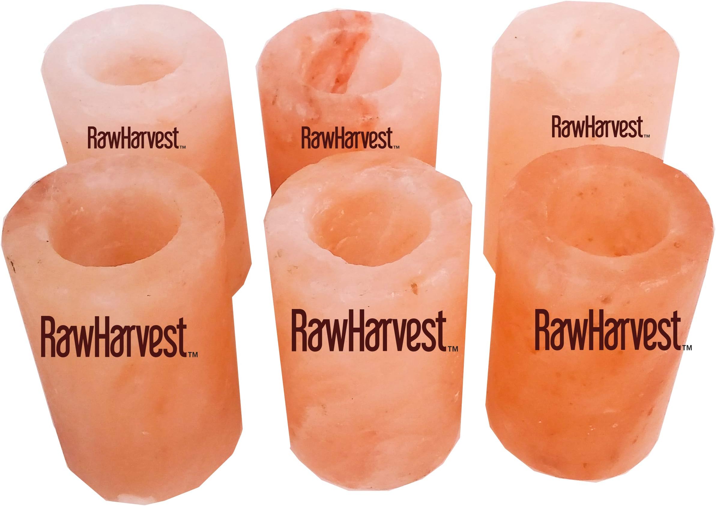 Himalayan Pink Salt Tequila Shot Glasses 6 Pack of 3,25"