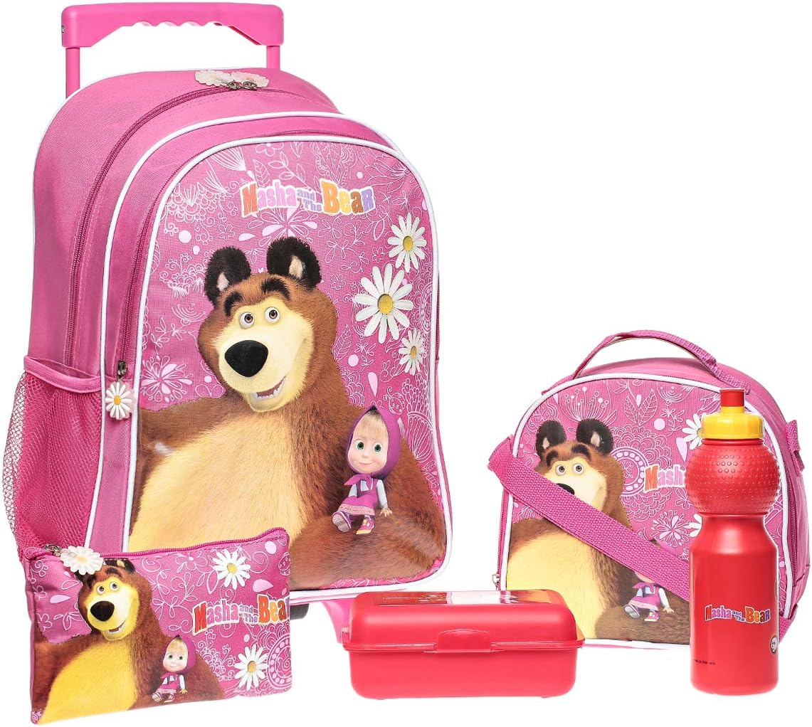 masha and the bear school bag