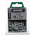SPAX No. 8 x 5/8 in. L Phillips/Square Flat Head Zinc-Plated Steel Multi-Purpose Screw 40 Each