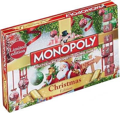 Winning Moves Christmas Monopoly Board Game Rudolph Santa Snowman Edition