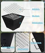 Snowpea Portable Fire Pit with Carry Bag, Collapsible Iron Bowl FP-01 view 3