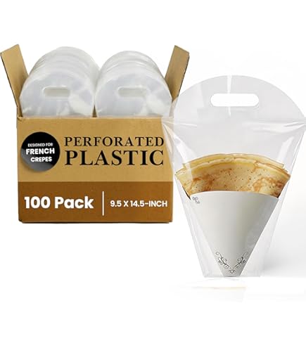 Amazon.com: Friteshop Japanese Crepe To-Go Bags with Carry Handle