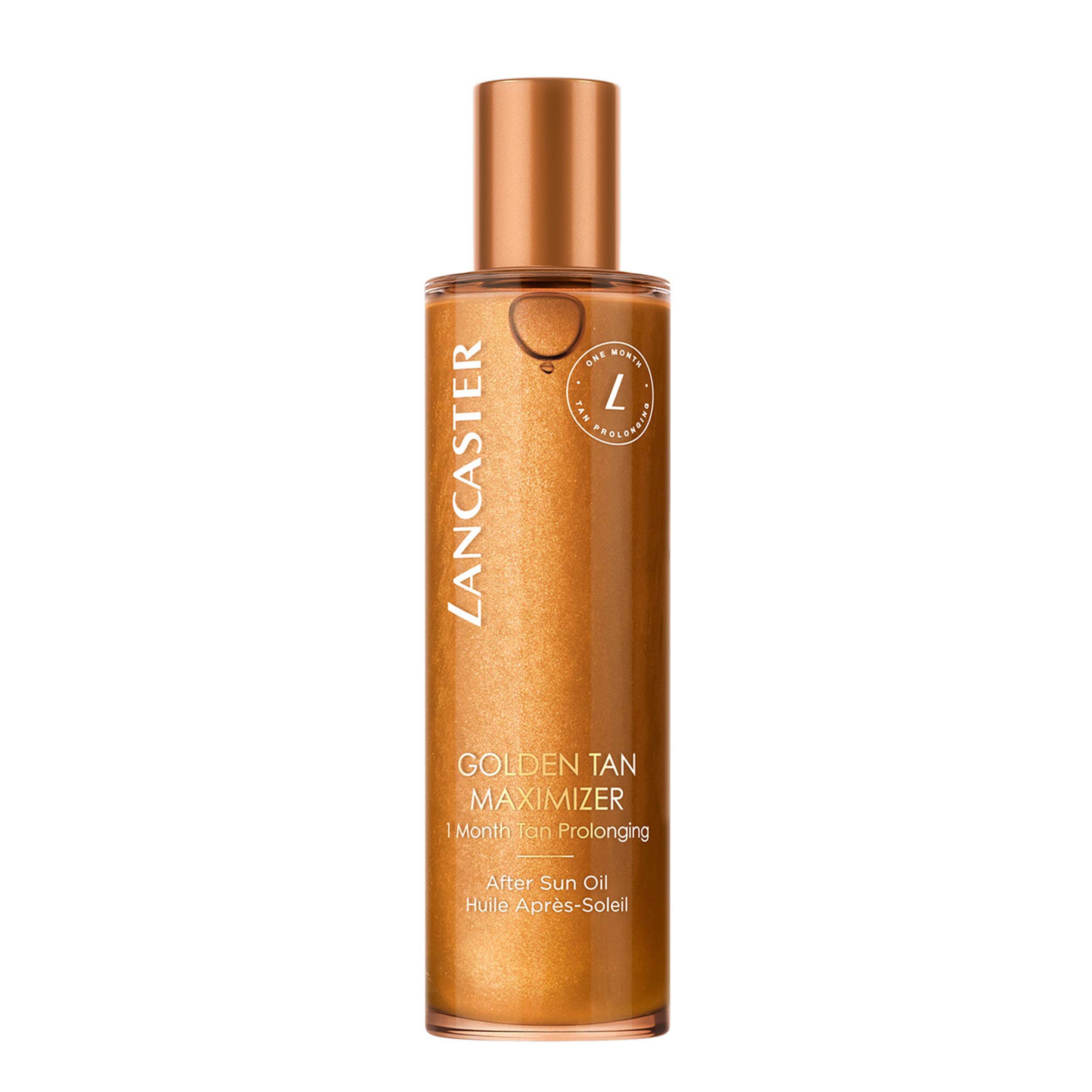 Lancaster Golden Tan Maximizer After Sun Oil 150ml, One Month Tan Prolonging, Natural Tan Accelerator, Soothing & Cooling, After Sun For Body