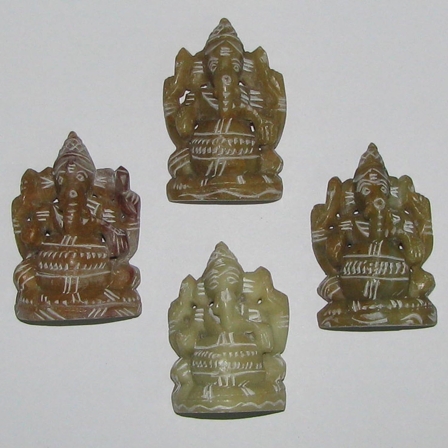 Narasimha Handicrafts Soap Stone Carving Small Vinayagar Ganapathi (One Piece) - A0339