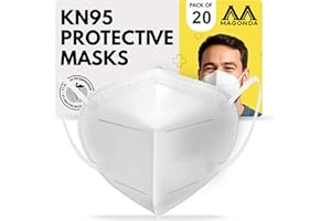 [20 PACK] 5-Ply Disposable Face Mask - Premium Material and Comfortable Fit for Safe and Effective Wear