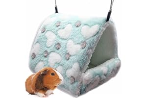 LeerKing Rat Hammock Bed Ferret Rodent Hammock Bed Hideout Cage Accessories Toy Bed for Guinea Pig Chinchilla Hedgehog Sugar Glider