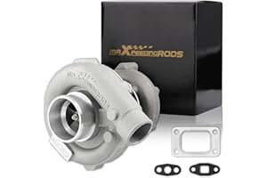 maXpeedingrods T3 T4 T04E Turbo Turbocharger with Gaskets for 4/6 Cylinder 1.5L 2.5L Engine, for Honda Civic 1990-2015 CRX 1988-1991, for BMW 318i 1993-1999, Basic VL Series