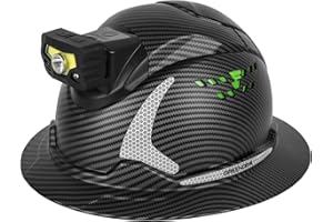 GREEN DEVIL Matrix Full Brim Hard Hat with Headlight Vented Construction Safety Helmet OSHA Approved Cascos De Construccion W