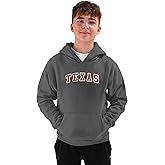 Little King NCAA Youth Boys Hoodie Sweatshirt With Twill Letters-Dual Blend-Dark Gray YS YM YL YXL
