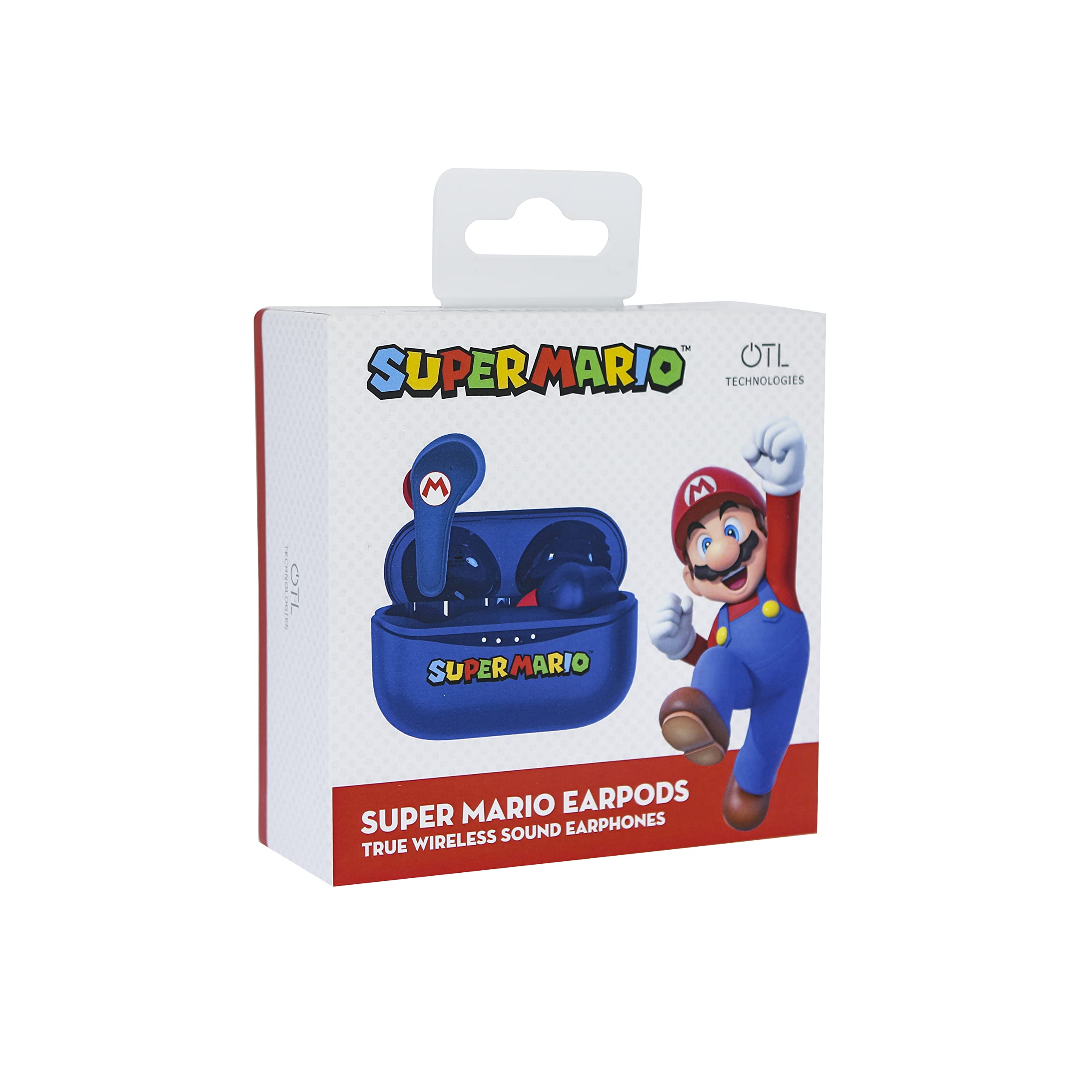OTL Technologies SM0858 Super Mario TWS Wireless Earphones with Charging Case Blue