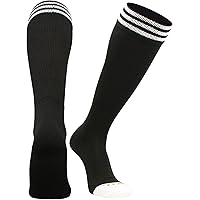Chaussettes De Baseball TCK Performance Dugout – Homme & Femme, Blanc/Noir, Taille L