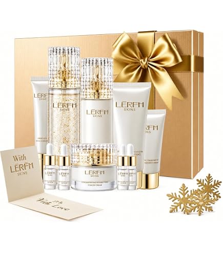Amazon.com: BERGAMO 24K Luxury Gold Skin Care Set, 9-Piece Korean