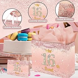 Vichona Rose Gold 16th Birthday Gift Bag for