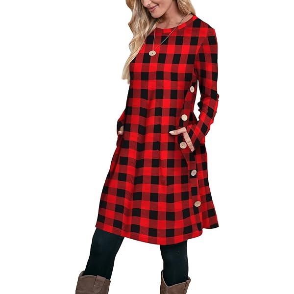 homecoming dress long sleeve Holiday Plaid Pinafore Midi Dress (2 Colors) Navy / S main image 1