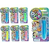 JA-RU Grab a Bubble Touchable Mini Bubble Wands (6 Pk) 1524-6 | Small Bubble Wand Toy for Kids. Summer Celebration Toy, Party Favors, Birthday Gift in Bulk.