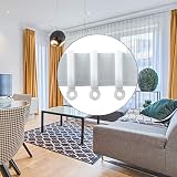 Udewo 100Pcs Curtain Hooks and Gliders White Plastic Rail Track Gliders view 3
