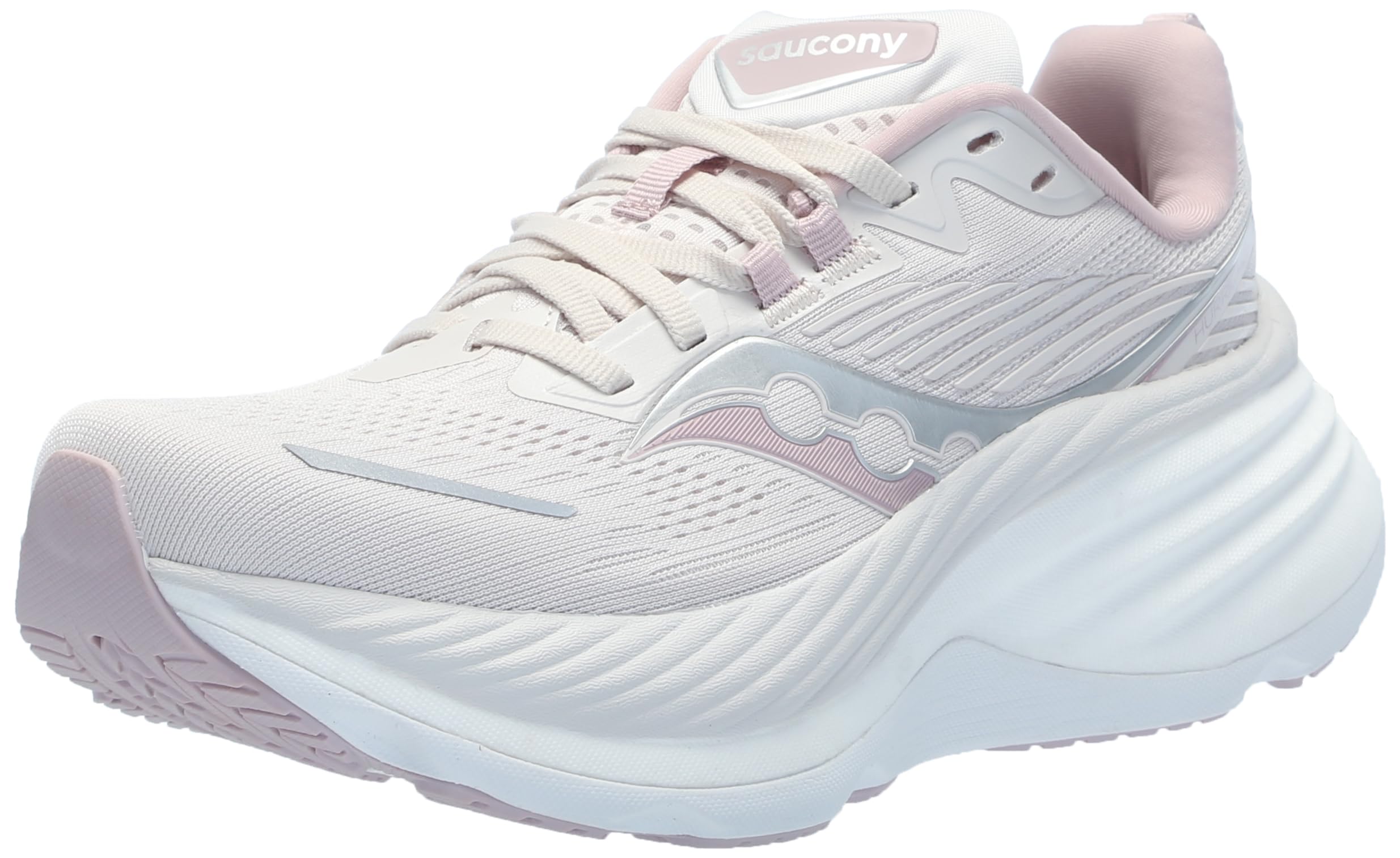Saucony Women’s Hurricane 24 Sneaker, Moon, 12