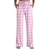 X-Image Women Comfy Casual Pajama Pants with Pockets & Drawstring