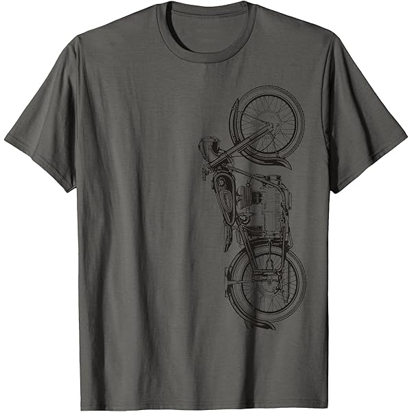 Amazon.com: Mountain Road Rider Motorcycle Retro Design T