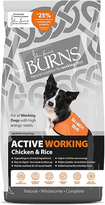 burns senior dog food 15kg