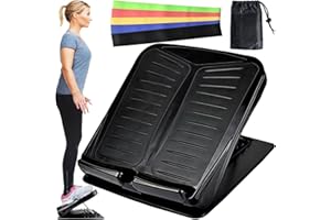 CYEELVES Slant Board Calf Stretcher, Slant Board for Calf Stretching Physical Therapy, Adjustable Slant Board for Squat Plantar Fasciitis, Foot Incline Board for Leg Stretch Ankle Exercise Training Equipment